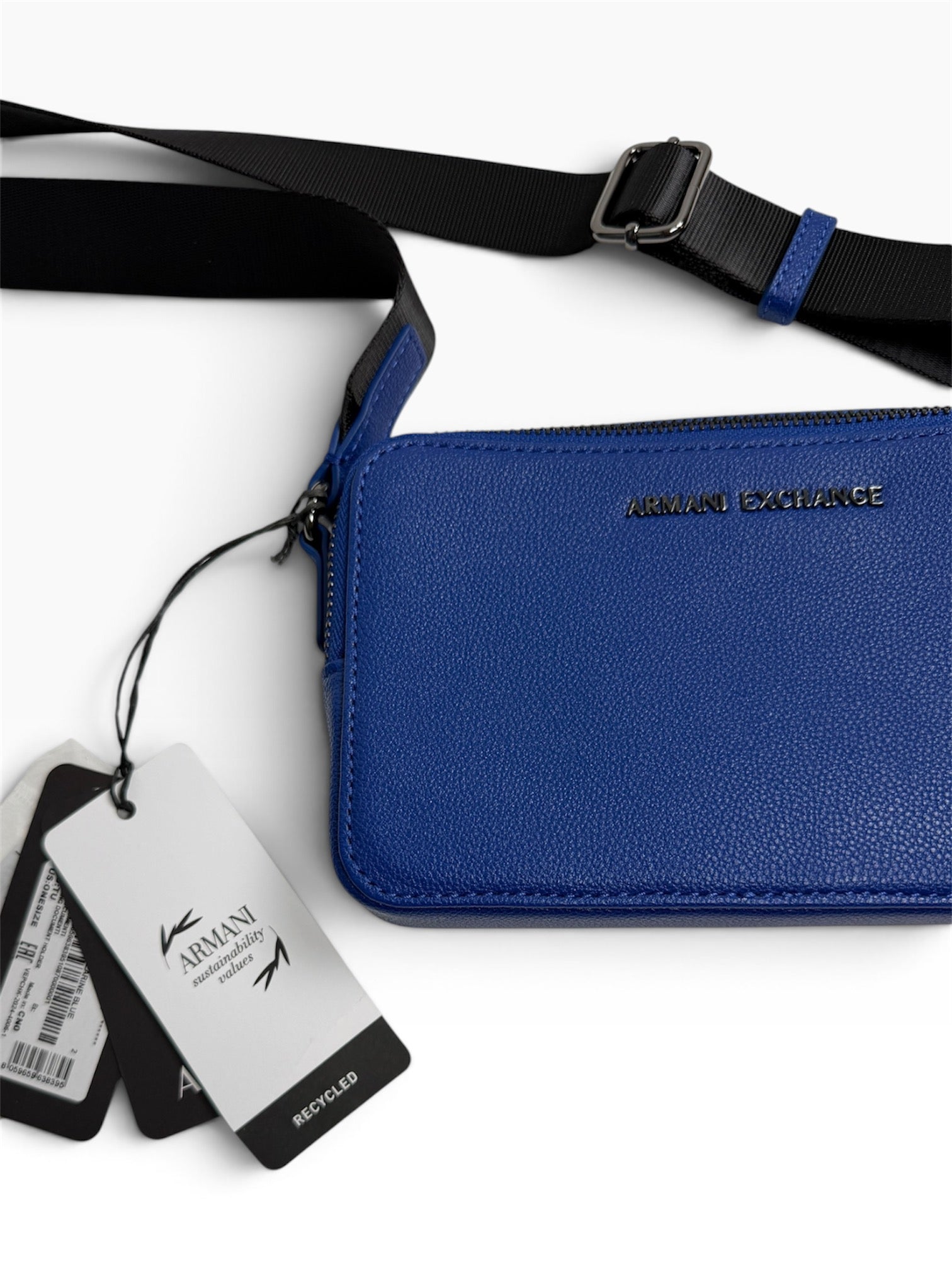 Armani Exchange Clubbing Document Crossbody Bag – Blau (Neu & Limitiert)