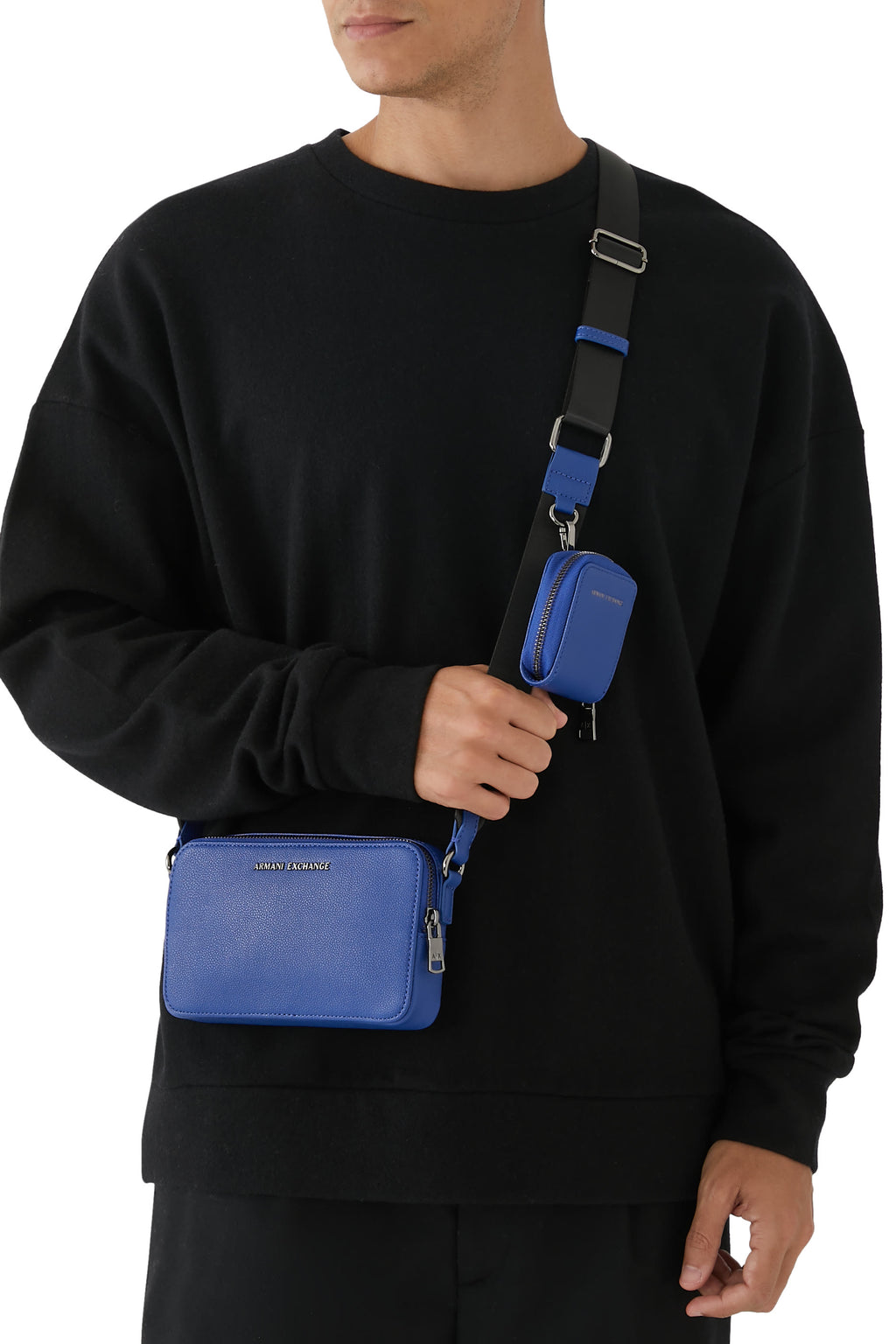 Armani Exchange Clubbing Document Crossbody Bag – Blau (Neu & Limitiert)