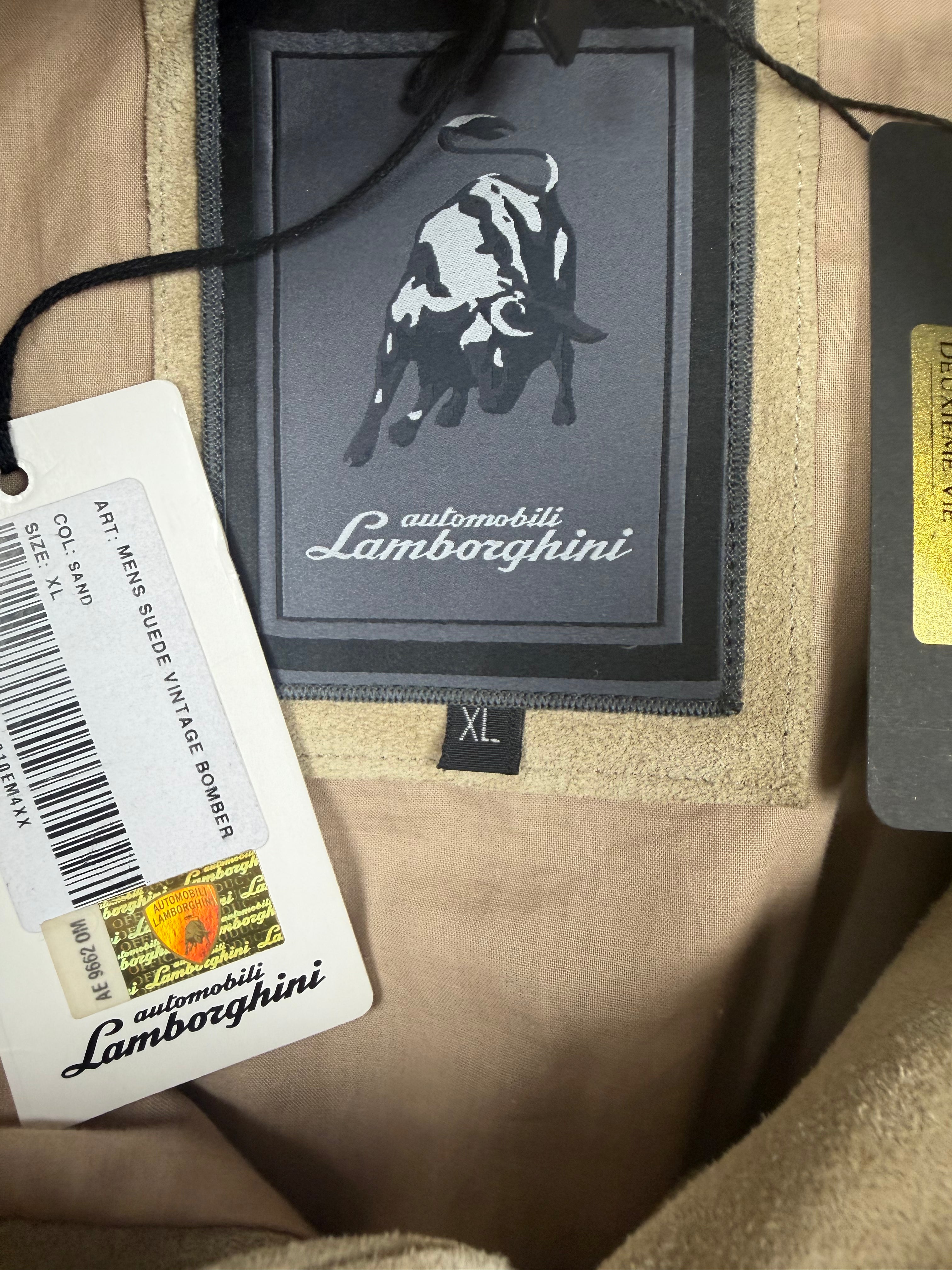 LAMBORGHINI EXCLUSIVE Wildleder-Bomberjacke XL
