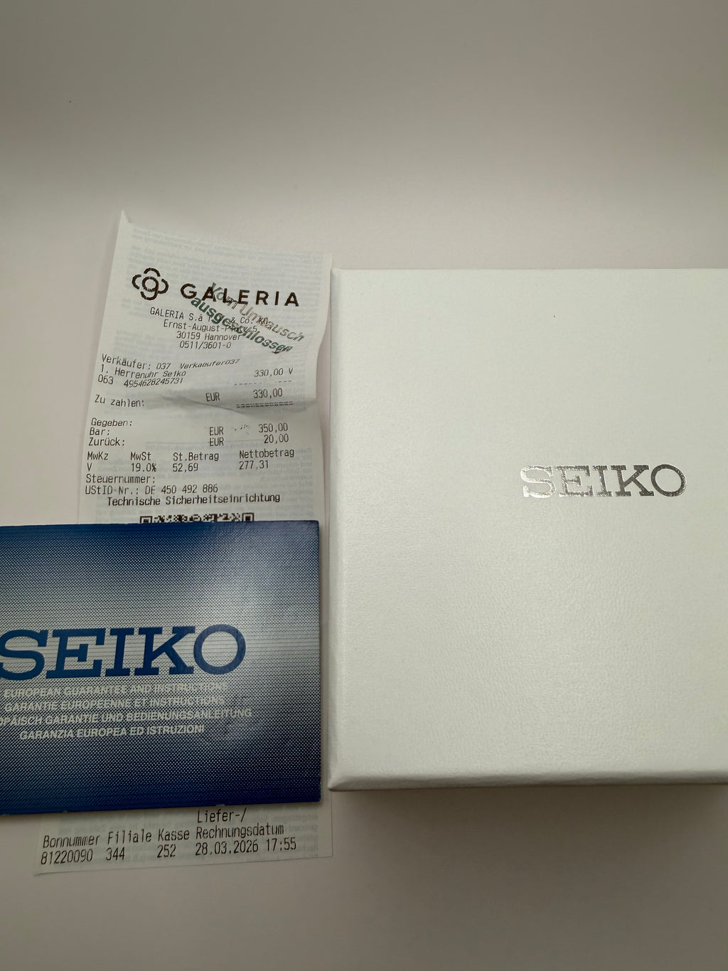 SEIKO Armbanduhr SRPH89K1 Automatik *FULL SET*