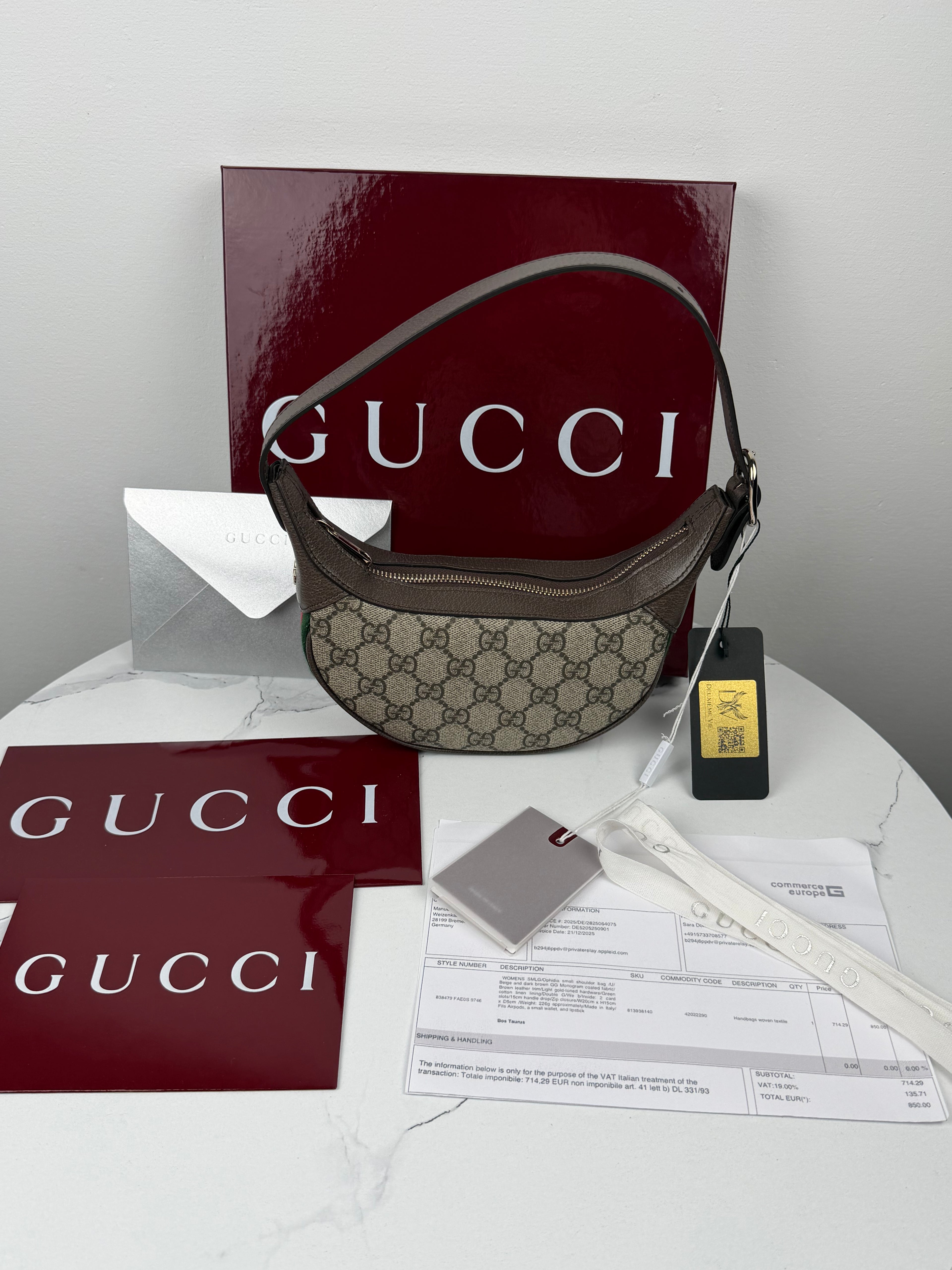 GUCCI "Ophidia" Schultertasche FULL SET *NEU!*