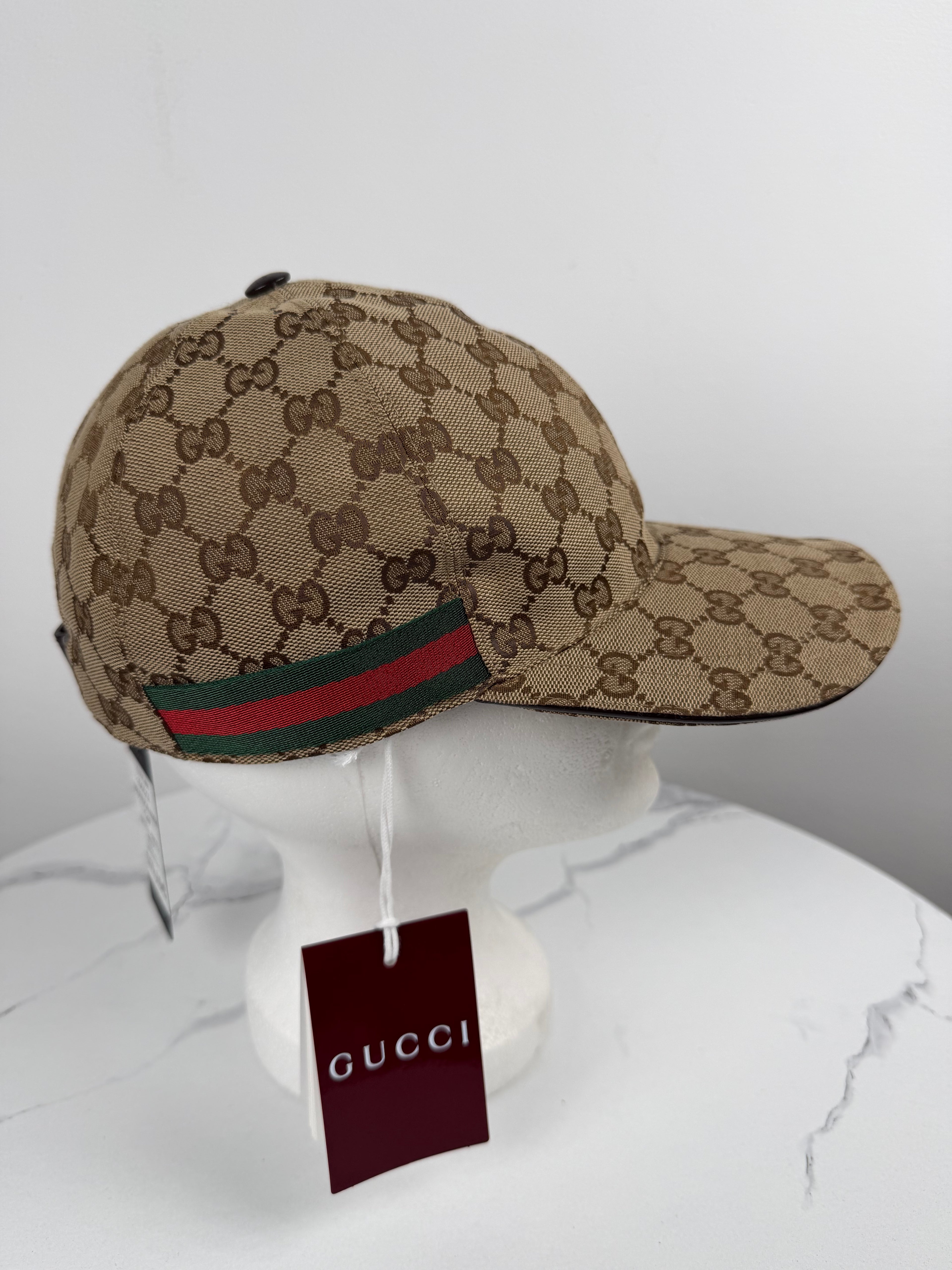 GUCCI Original GG-Canvas Baseballcap M FULL SET *NEU*