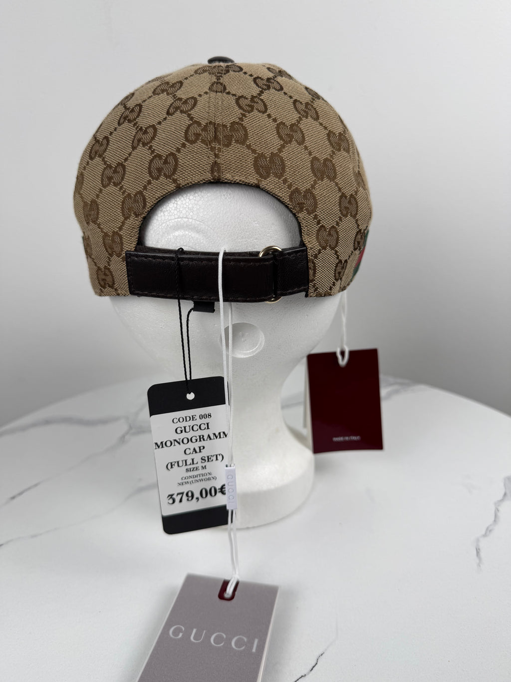 GUCCI Original GG-Canvas Baseballcap M FULL SET *NEU*