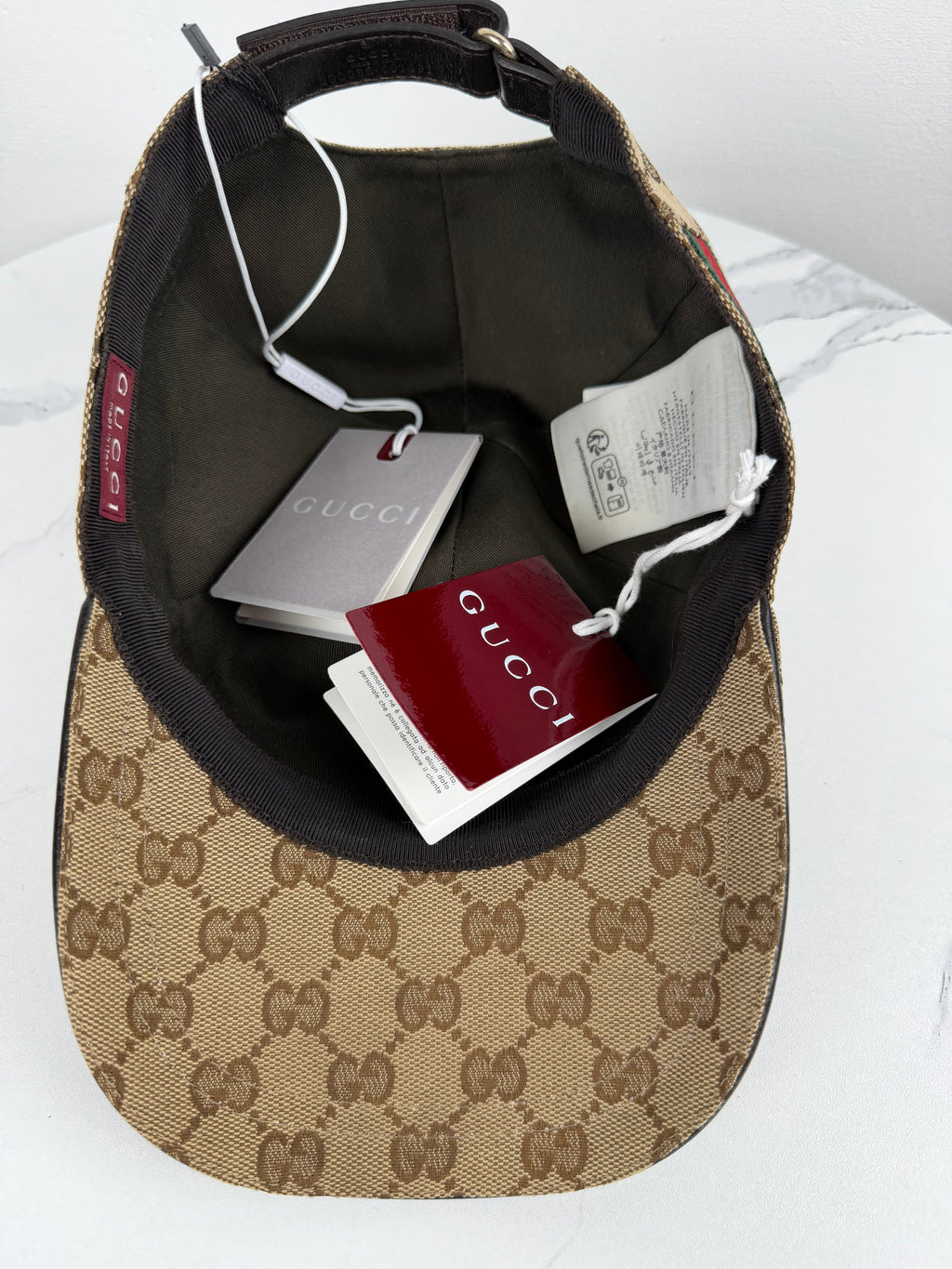 GUCCI Original GG-Canvas Baseballcap M FULL SET *NEU*