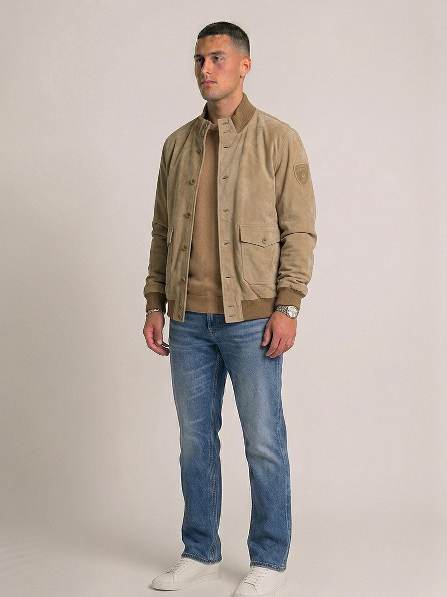 LAMBORGHINI EXCLUSIVE Wildleder-Bomberjacke XL