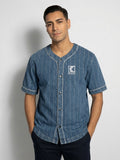 KARL KANI Baseball Shortsleeve - DENIM - S