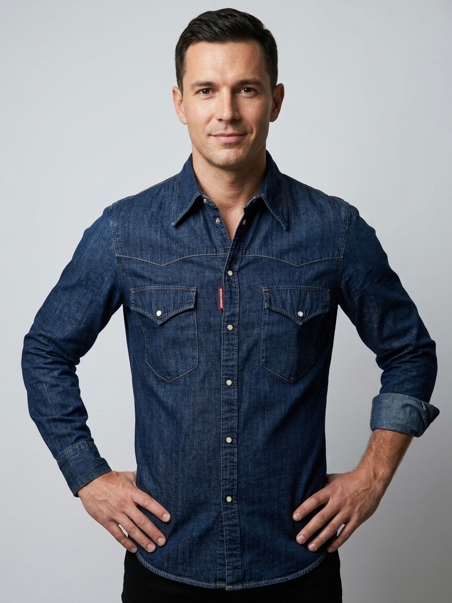 DSQUARED2 Western Jeans-Hemd Gr.: 52